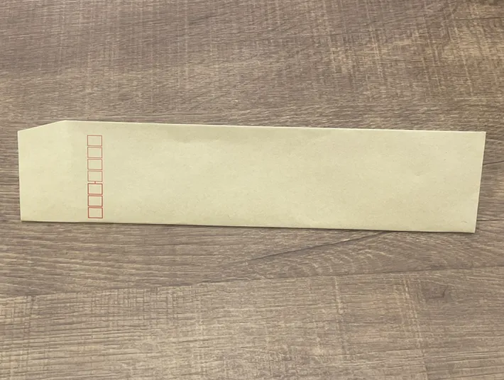 茶封筒の写真（撮影：grapeライフハック編集部）