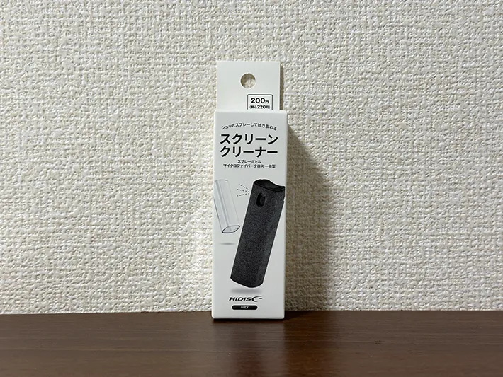 『ダイソー』の『スクリーンクリーナー』紹介画像（撮影：grapeライフハック編集部）