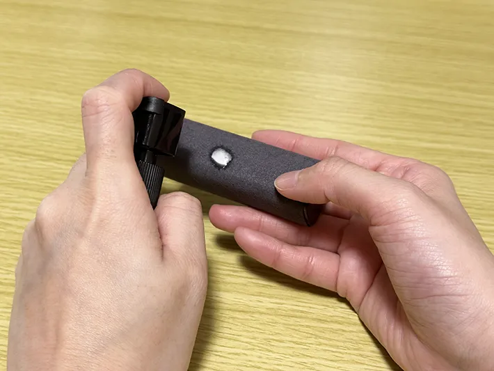 『ダイソー』の『スクリーンクリーナー』紹介画像（撮影：grapeライフハック編集部）