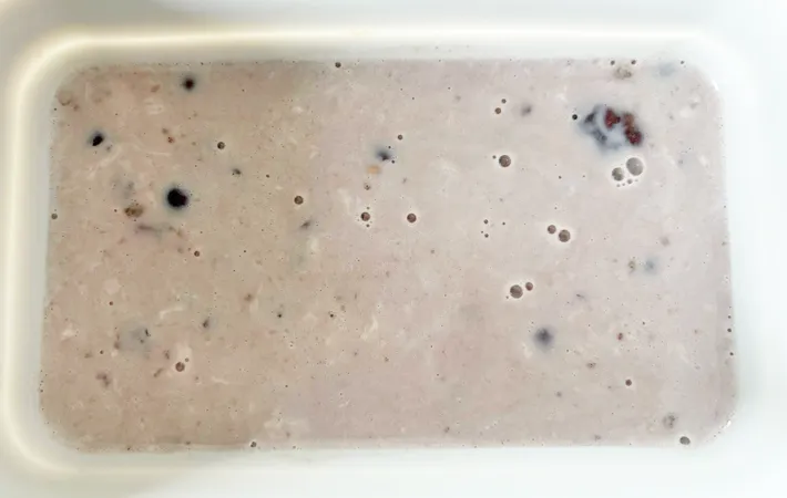 『おしるこフリーズドライあずきアイス』を作る写真（撮影：エニママ）