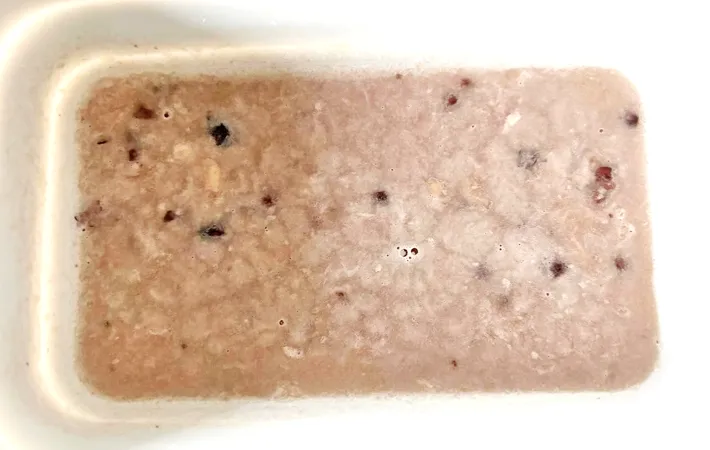 『おしるこフリーズドライあずきアイス』を作る写真（撮影：エニママ）