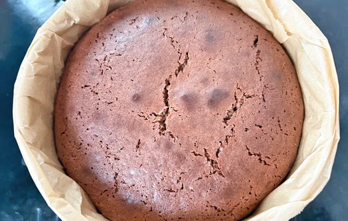 『材料3つのシェアガトーショコラ』の完成写真（撮影：エニママ）