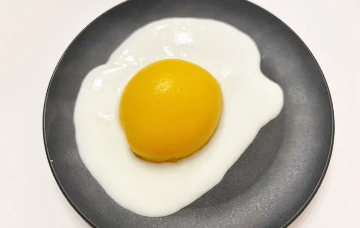 『牛乳寒天』の完成写真（撮影：エニママ）