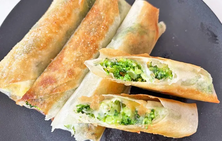 『ブロッコリー春巻き』の完成写真（撮影：エニママ）