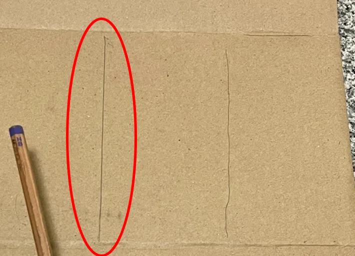 2本の直線の写真（撮影：grapeライフハック編集部）