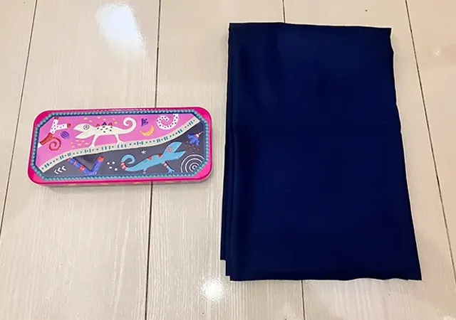 缶と布（撮影：grapeライフハック編集部）