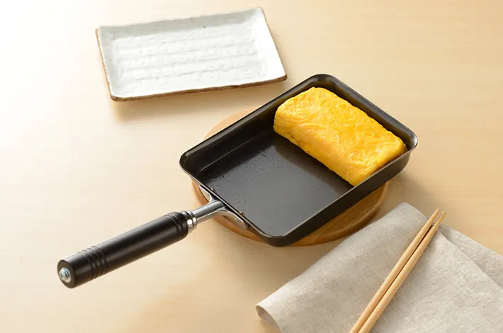 卵焼き用のフライパンの写真