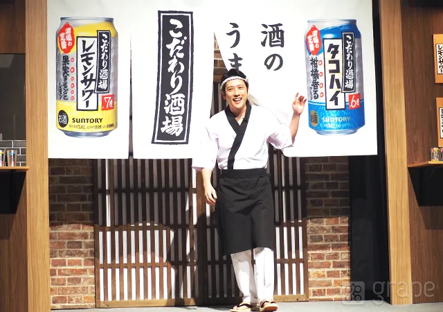 『こだわり酒場』の新CM発表会に登壇した二宮和也さん（撮影：grape芸能編集部）