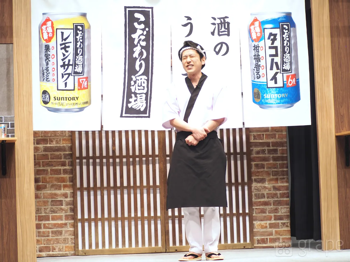 『こだわり酒場』の新CM発表会に登壇した二宮和也さん（撮影：grape芸能編集部）