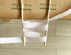 リボン作りの手順写真（撮影：grapeライフハック編集部）