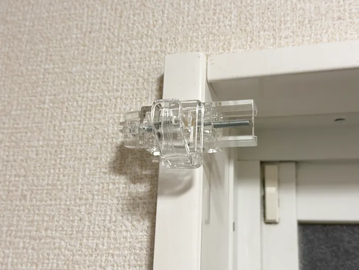 浴室前にタオル掛けを作る方法の画像（撮影：grapeライフハック編集部）