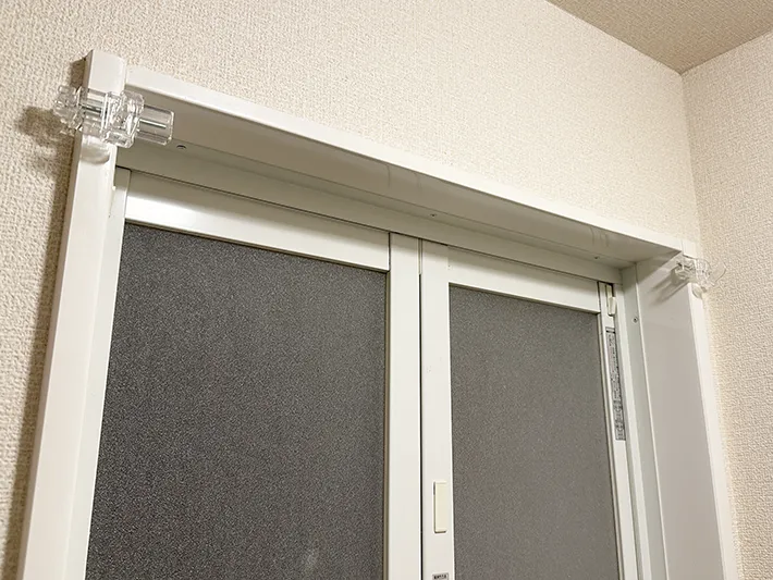 浴室前にタオル掛けを作る方法の画像（撮影：grapeライフハック編集部）