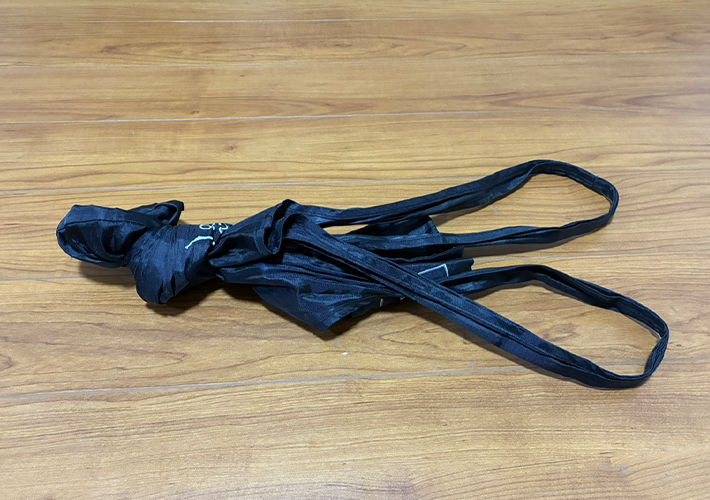 エコバッグのたたみ方（撮影：grapeライフハック編集部）