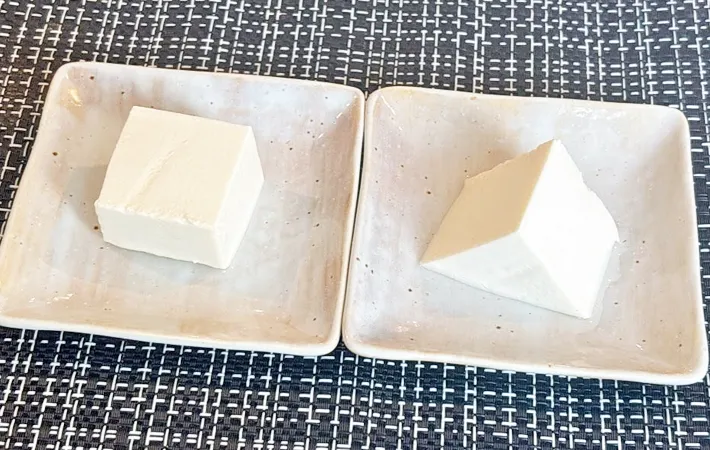 『三角と四角の豆腐』の写真（撮影：キジカク）