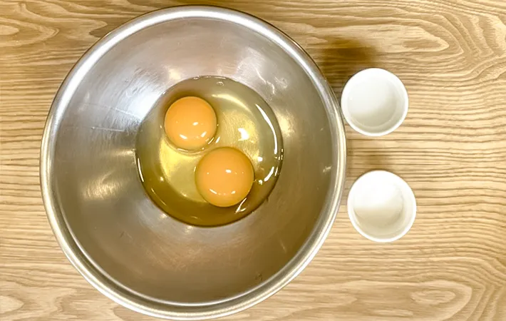 『薄くても破れない薄焼き卵』の材料の写真