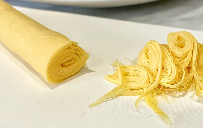 完成した『薄くても破れない薄焼き卵』の写真