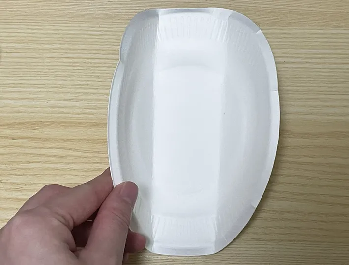 紙皿の写真（撮影：grapeライフハック編集部）