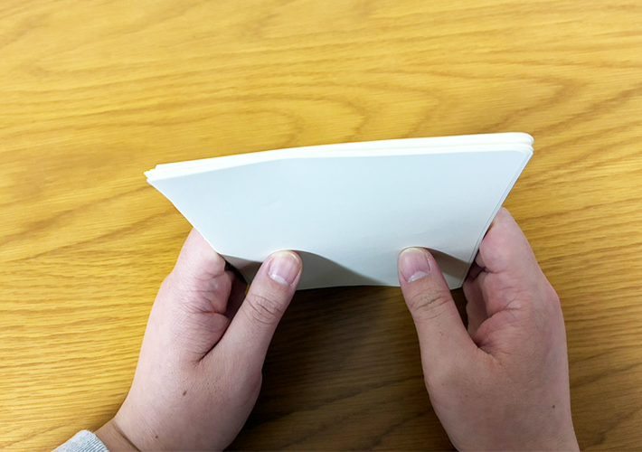 メモ帳の作り方（撮影：grapeライフハック編集部）