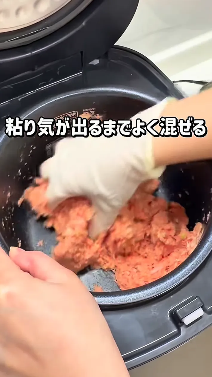 炊飯器で作るハンバーグのスクリーンショット