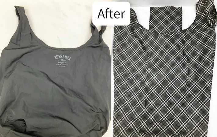 『エコバッグをつけ置き洗いした後』の写真（撮影：Heulie）