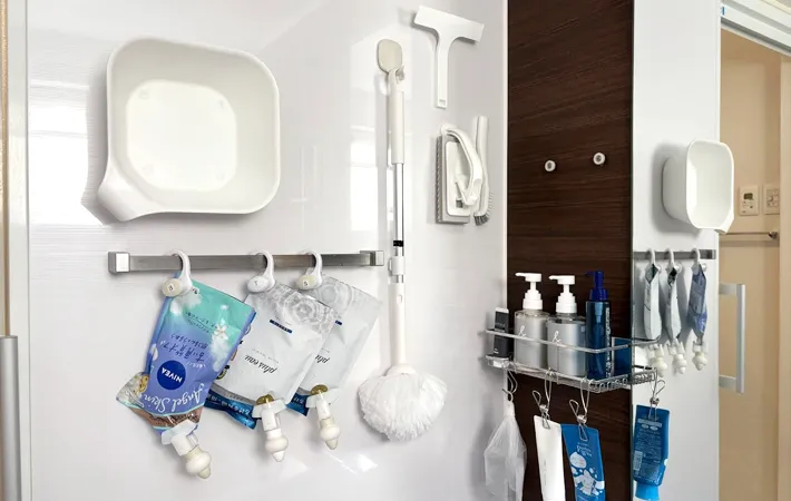 『バスグッズ収納』の写真（撮影：Classy Life）