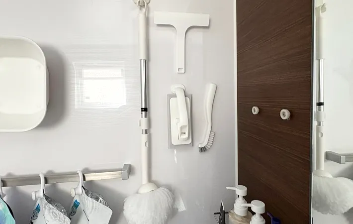 『バスグッズ収納』の写真（撮影：Classy Life）