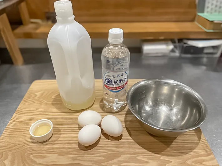 『極厚ふわふわ玉子焼き』の材料の写真
