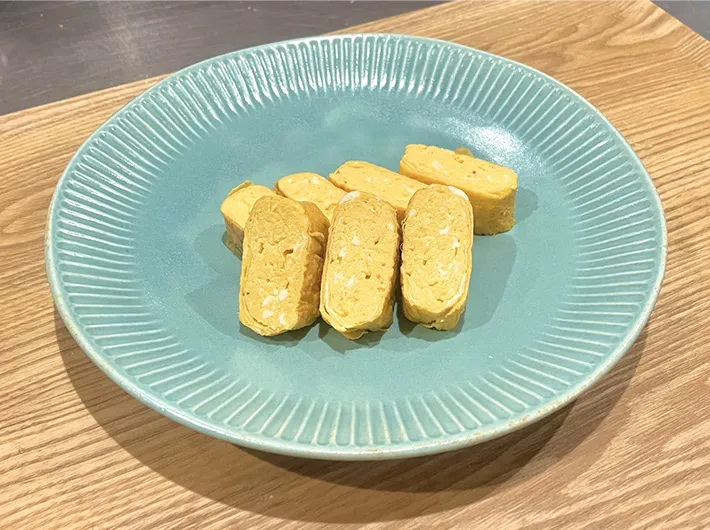 完成した『極厚ふわふわ玉子焼き』の写真