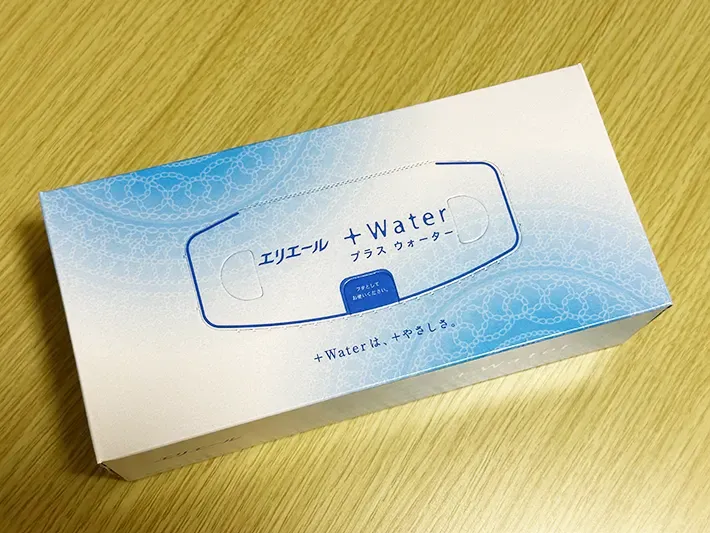 『エリエール ＋Water』の画像（撮影：grapeライフハック編集部）