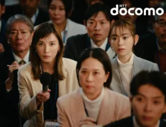 加藤あいさんが出演するドコモのCM写真