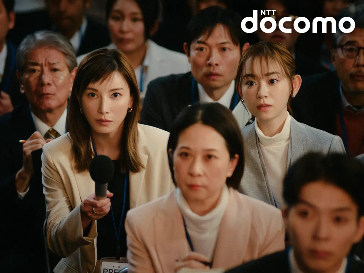 加藤あいさんが出演するドコモのCM写真