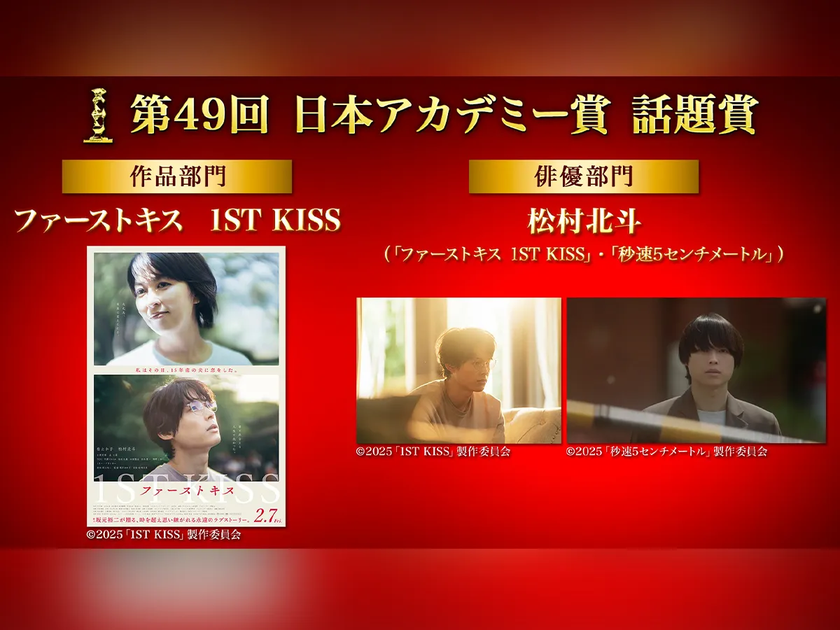 日本アカデミー賞話題賞のメインビジュアル