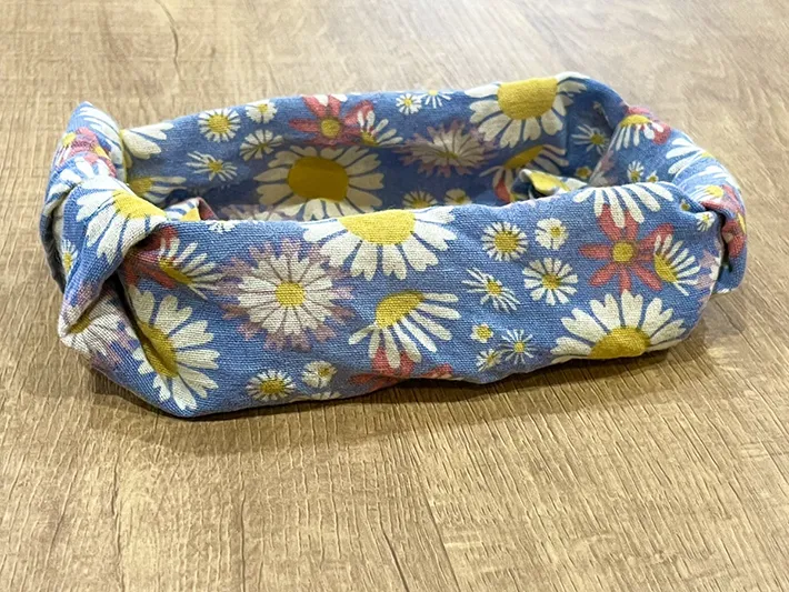 キッチンクロスで作った『小箱』の写真（撮影：grapeライフハック編集部）