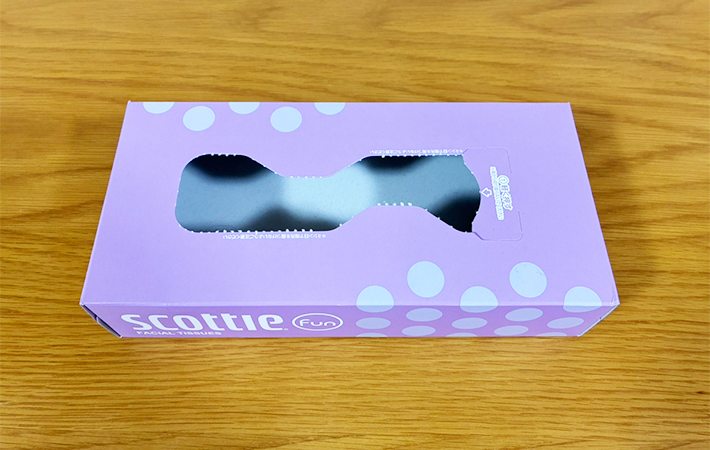 箱ティッシュで収納箱を作る裏ワザ写真（撮影：grapeライフハック編集部）