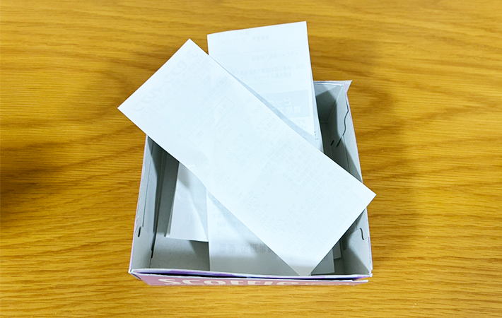 箱ティッシュで収納箱を作る裏ワザ写真（撮影：grapeライフハック編集部）