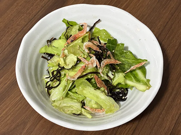 キャベツと塩昆布を生かしたおかずの写真（撮影：grape編集部）