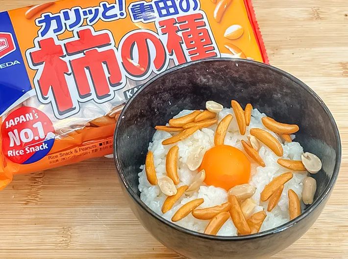 完成した卵かけご飯の写真（撮影：キジカク）