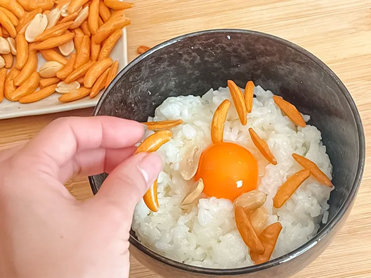 完成した卵かけご飯の写真(撮影:キジカク)