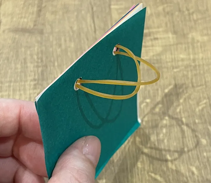 メモパッドの裏面写真（撮影：grapeライフハック編集部）