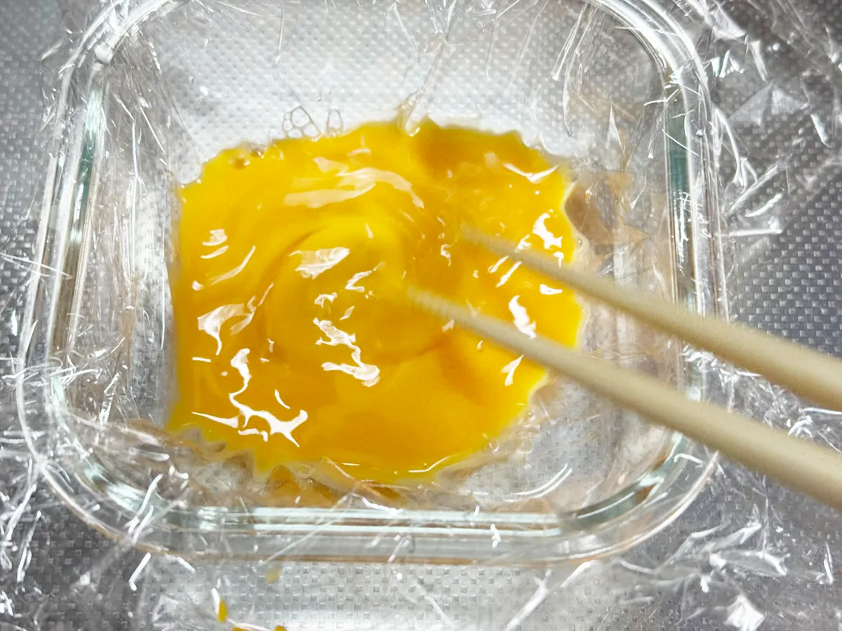 『レンチンだし巻きたまご』の作り方(撮影:grapeフード編集部)