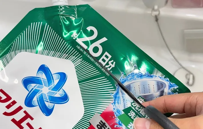 『液体洗剤の詰替パック活用法』の写真（撮影：キジカク）