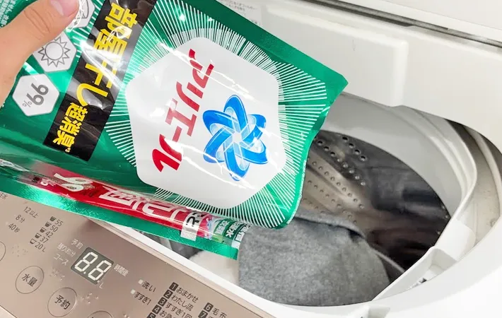 『液体洗剤の詰替パック活用法』の写真（撮影：キジカク）