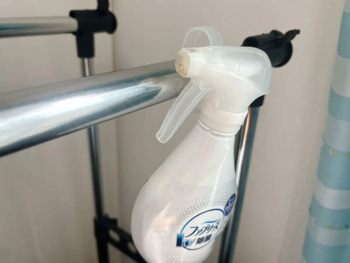 セリアのつっぱり棒フックの活用写真(撮影:キジカク)