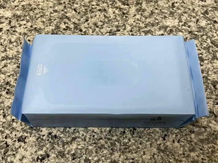 ウェットシートの写真（撮影：grapeライフハック編集部）