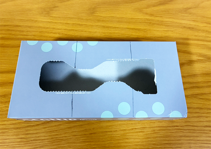 ティッシュの空箱の写真（撮影：grapeライフハック編集部）