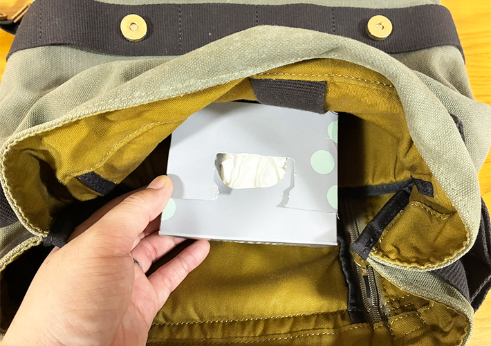 ミニボックスティッシュの写真（撮影：grapeライフハック編集部）