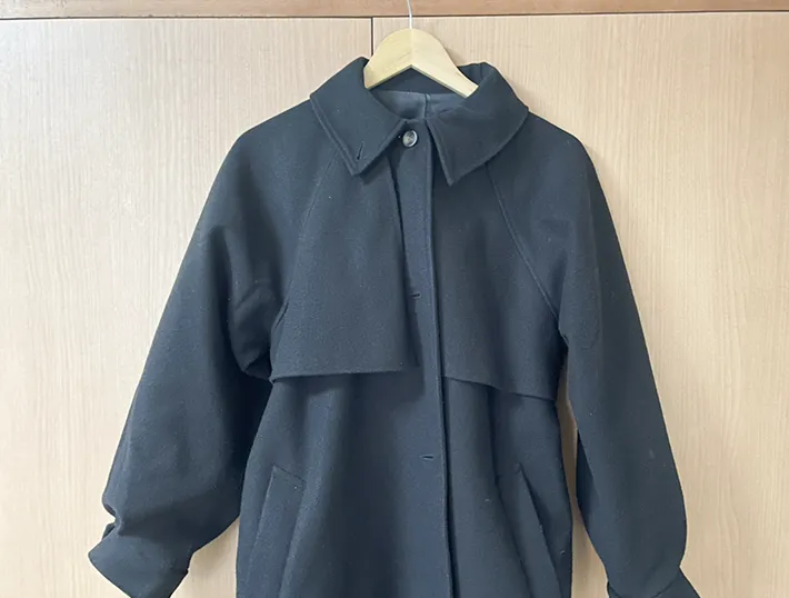 コートの写真（撮影：grapeライフハック編集部）