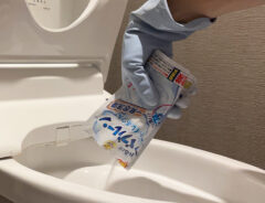 面倒なトイレ掃除が？　便器に入れて30分待つだけの洗浄剤を使った結果…「モコモコ膨らんで驚いた！」「奥まで汚れが取れてスッキリ」