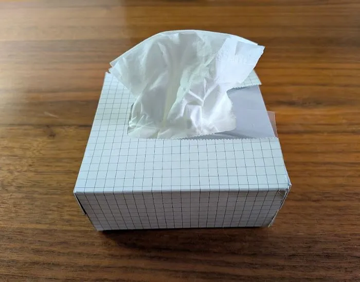 完成したコンパクトティッシュ（撮影：grapeライフハック編集部）