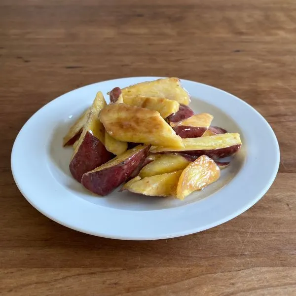 完成した『サツマイモの塩キャラメル』の写真（撮影：grapeフード編集部）